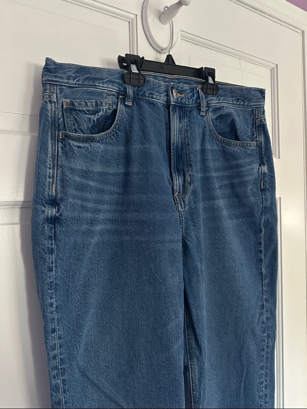 American Eagle Outfitters Mom Jeans Size 12 in Blue - Picture 11 of 11